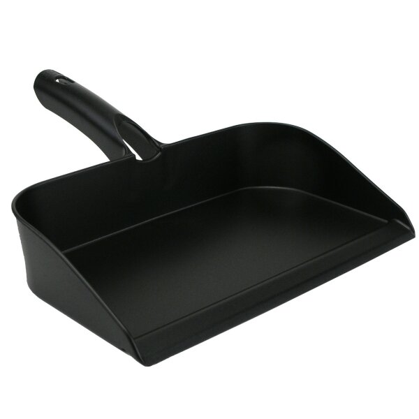 Kehrschaufel mit Handfegerhalterung schwarz