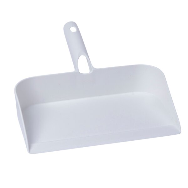 Kehrschaufel mit Handfegerhalterung weiß