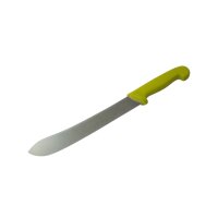 Metzgermesser mit einer Klingenlänge von 254 mm in Gelb Detektierbar
