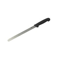 Aufschneidemesser mit Wellenschliff und einer Klingenlänge von 254 mm in Schwarz Detektierbar