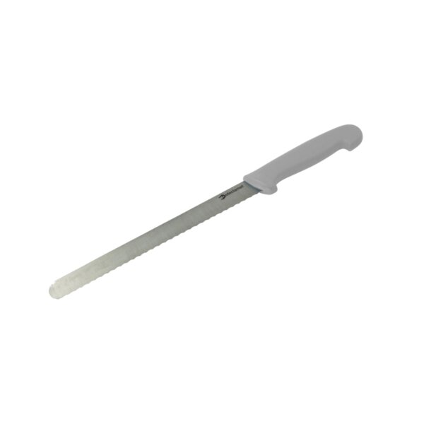 Aufschneidemesser mit Wellenschliff und einer Klingenlänge von 254 mm in Weiß Detektierbar