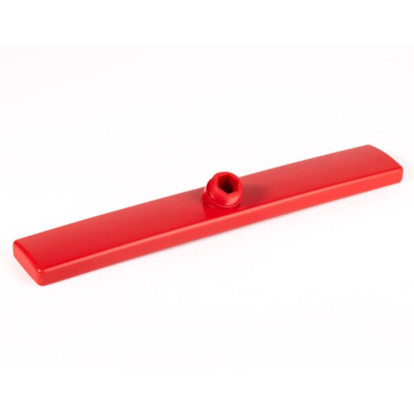 Adapter für Industriebesen mit 5 Befestigungsbohrungen 40x60 mm - rot