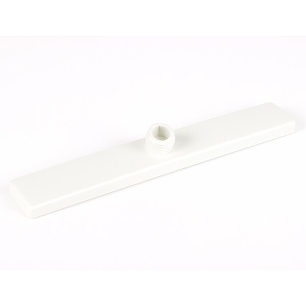 Adapter für Industriebesen mit 5 Befestigungsbohrungen 40x60 mm - weiß