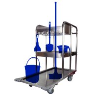 Universal-Reinigungswagen aus Edelstahl