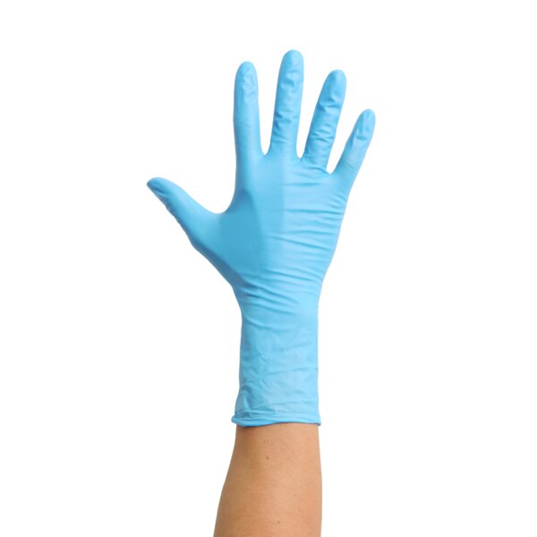 MaiMed Nitril-Handschuhe LG PF puderfrei - 100 Stück blau XS