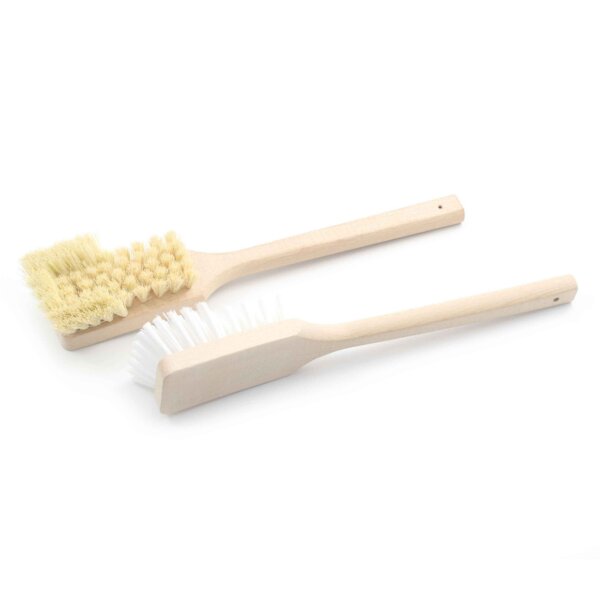 Stielbürste mit Holzkörper mit Bart - 60 x 400 mm - Polyamid