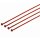 Kabelbinder detektierbar - 385 x 4,6 mm - rot 100 Stück