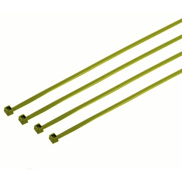 Kabelbinder detektierbar - 385 x 4,6 mm - gelb 100 Stück