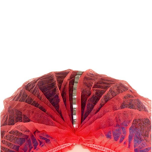 Haarnetz detektierbar - 1.000er Pack rot