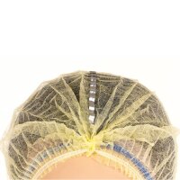 Haarnetz detektierbar - 1.000er Pack gelb