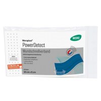 Weroplast PowerDetect Wundschnellverband aus Textil detektierbar - 10 x 6 cm (10 Stück)