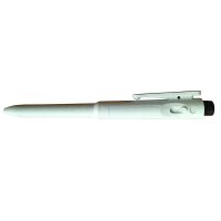 Gelschreiber detektierbar J850 mit Clip - schwarz - weiß