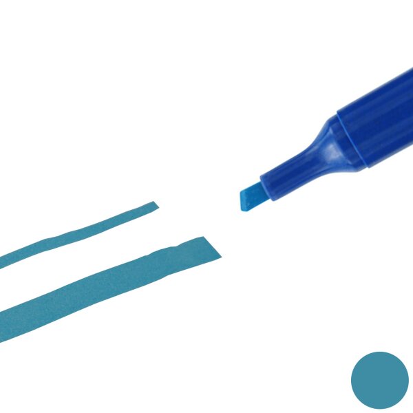 Textmarker detektierbar - Schriftfarbe: blau / Körperfarbe: blau