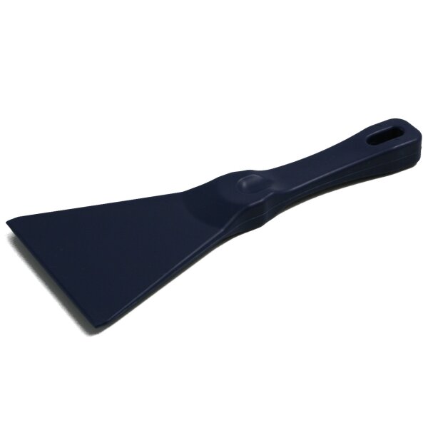 Spachtel PP mit Aufhängebohrung detektierbar - 75 mm - blau