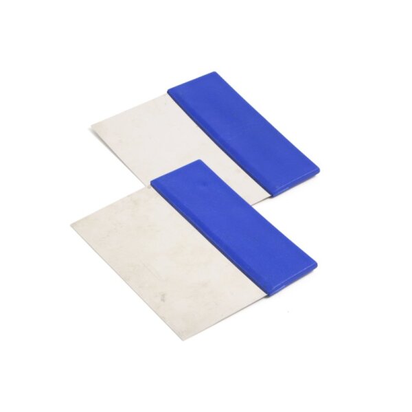 Edelstahlspachtel detektierbar - blau
