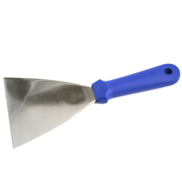 Edelstahlspachtel detektierbar - 120 mm - blau