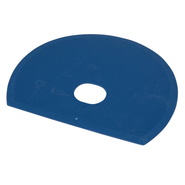 Schlesinger Teigschaber groß mit Loch - detektierbar - blau