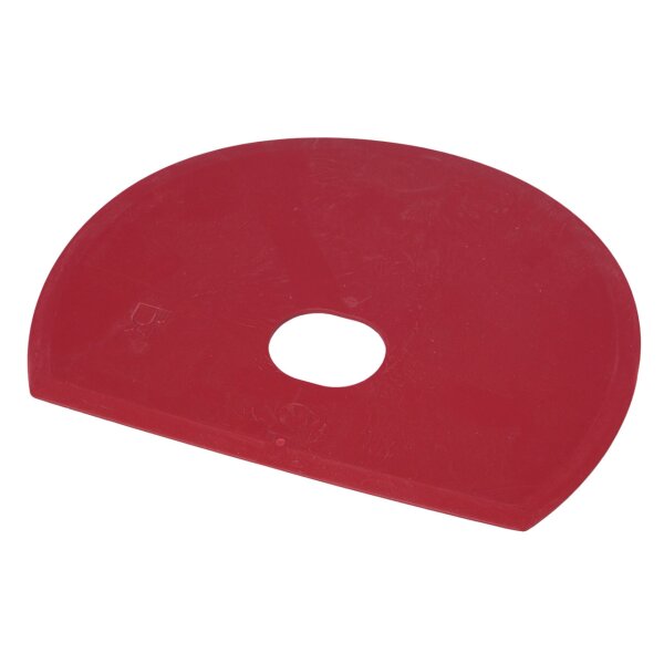 Schlesinger Teigschaber groß mit Loch - detektierbar - rot