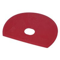 Schlesinger Teigschaber groß mit Loch - detektierbar - rot