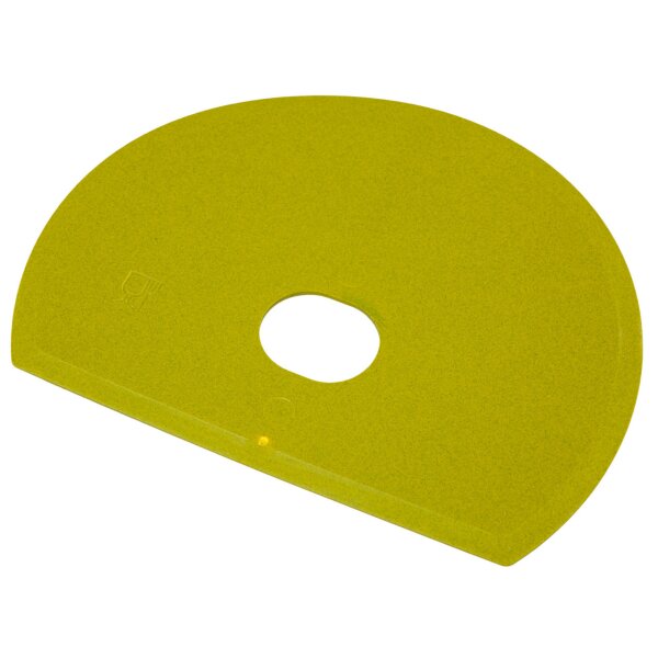 Schlesinger Teigschaber groß mit Loch - detektierbar - gelb