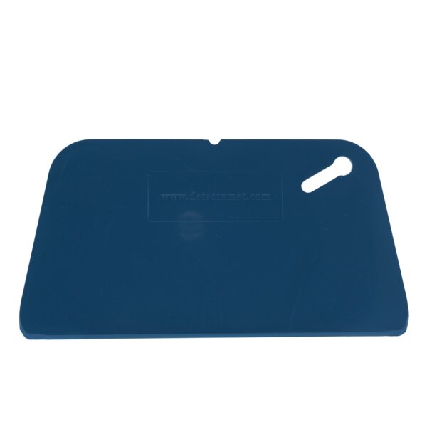 Flexibler Schaber groß mit Hängeloch - detektierbar - blau