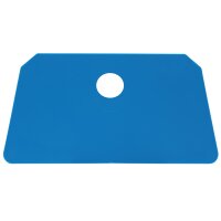 Schaber Schlesinger groß - mit Loch detektierbar - blau