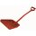 Einteilige Schaufel kurz detektierbar - 270 x 340 mm - rot