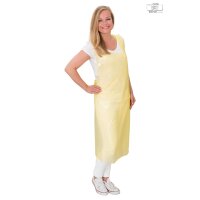 PE-Schürzen premium geblockt 0,018 mm - 50 Stück - 75 x 125 cm - gelb