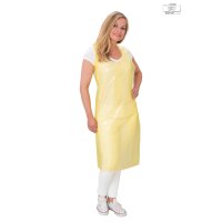 PE-Schürzen professional geblockt 0,03 mm - 50 Stück - 75 x 120 cm - gelb