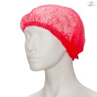 Vlies-Haube efficient mit Clip - 100 Stück - L - rot