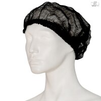 Vlies-Haube efficient mit Clip - 100 Stück - L - schwarz