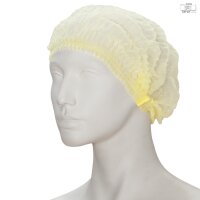 Vlies-Haube efficient mit Clip - 100 Stück - L - gelb