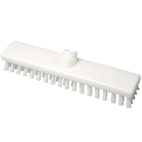 Bodenschrubber hart mit Wasserdurchlauf - weiß