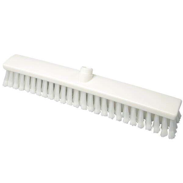 Saal-Staubbesen geschlitzt - Polyester - 500 x 60 mm - weiß