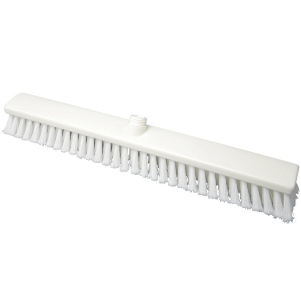 Saal-Staubbesen geschlitzt - Polyester - 600 x 60 mm - weiß