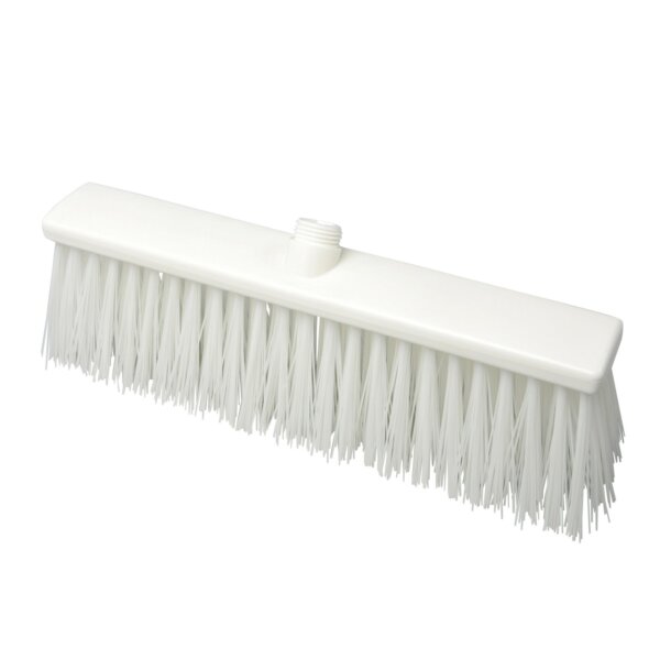 Strassenbesen hart - 400 x 60 mm - weiß