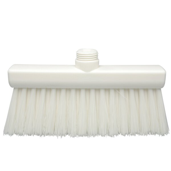 Besen schmal mittelhart - weiß