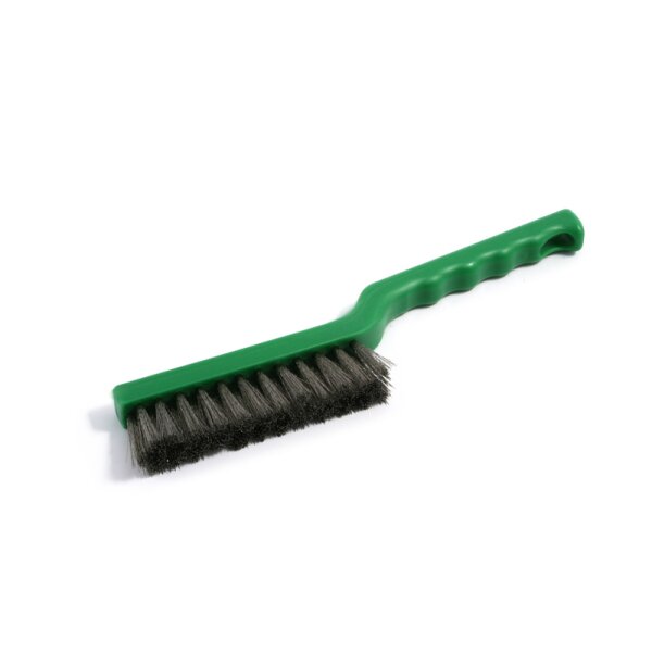 Maschinen-/ Fischbürste mit Drahtbesatz - Edelstahl - grün