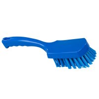 Stielbürste breit mittelhart - blau
