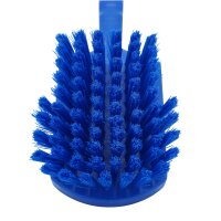 Stielbürste breit mittelhart - blau