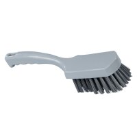 Stielbürste breit mittelhart - grau