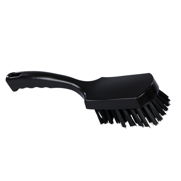 Stielbürste breit mittelhart - schwarz