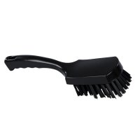 Stielbürste breit mittelhart - schwarz