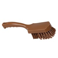 Stielbürste breit hart - braun