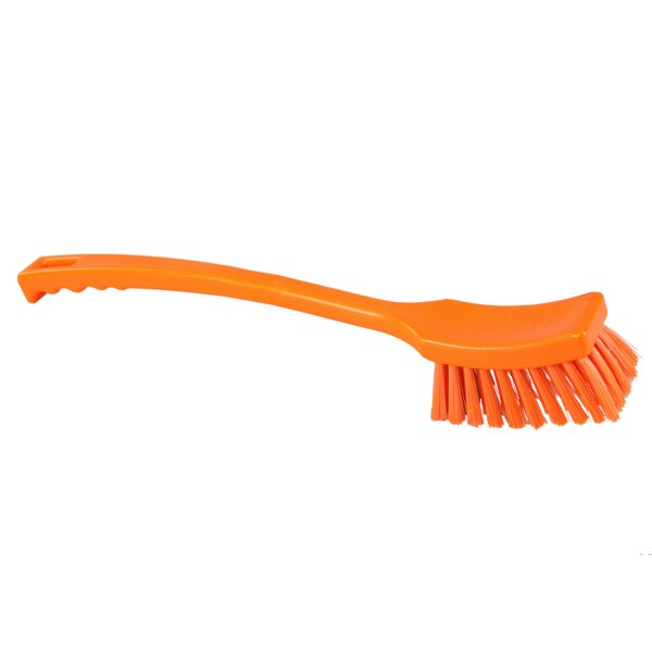 Stielbürste lang mittelhart - orange