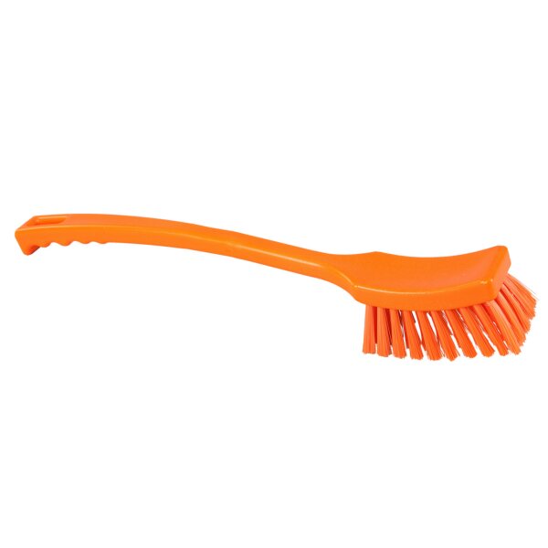 Stielbürste lang hart - orange