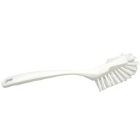 Spülbürste mit Kratzkante - weiß
