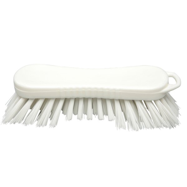 Waschbürste mit Bart - weiß