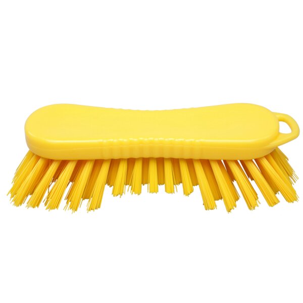Waschbürste mit Bart - gelb