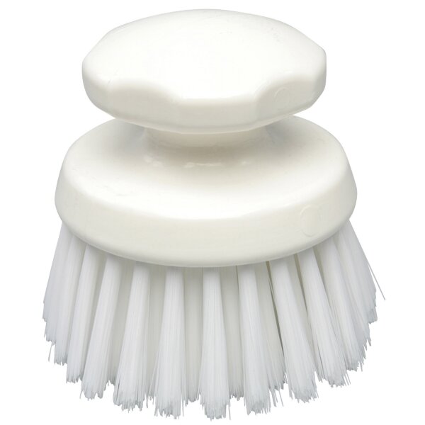 Rundkopfbürste mittelhart - weiß